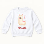Personalized Llama — garment mockup or size chart