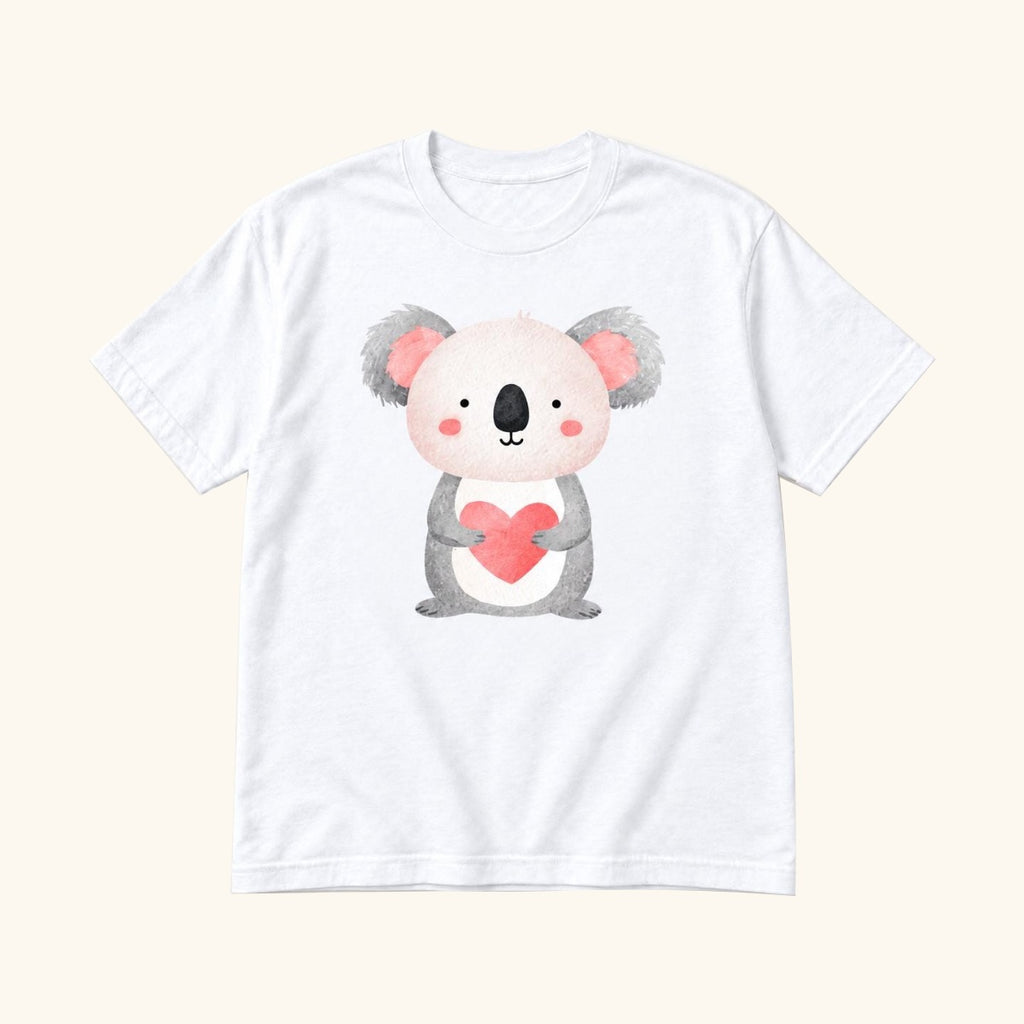 Koala Valentine — garment mockup or size chart