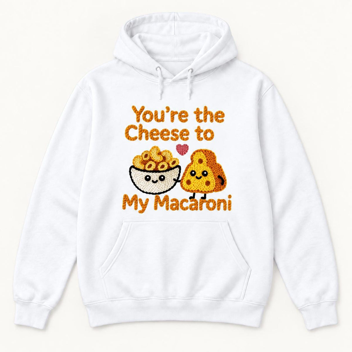 You're the Cheese to My Macaroni — garment mockup or size chart