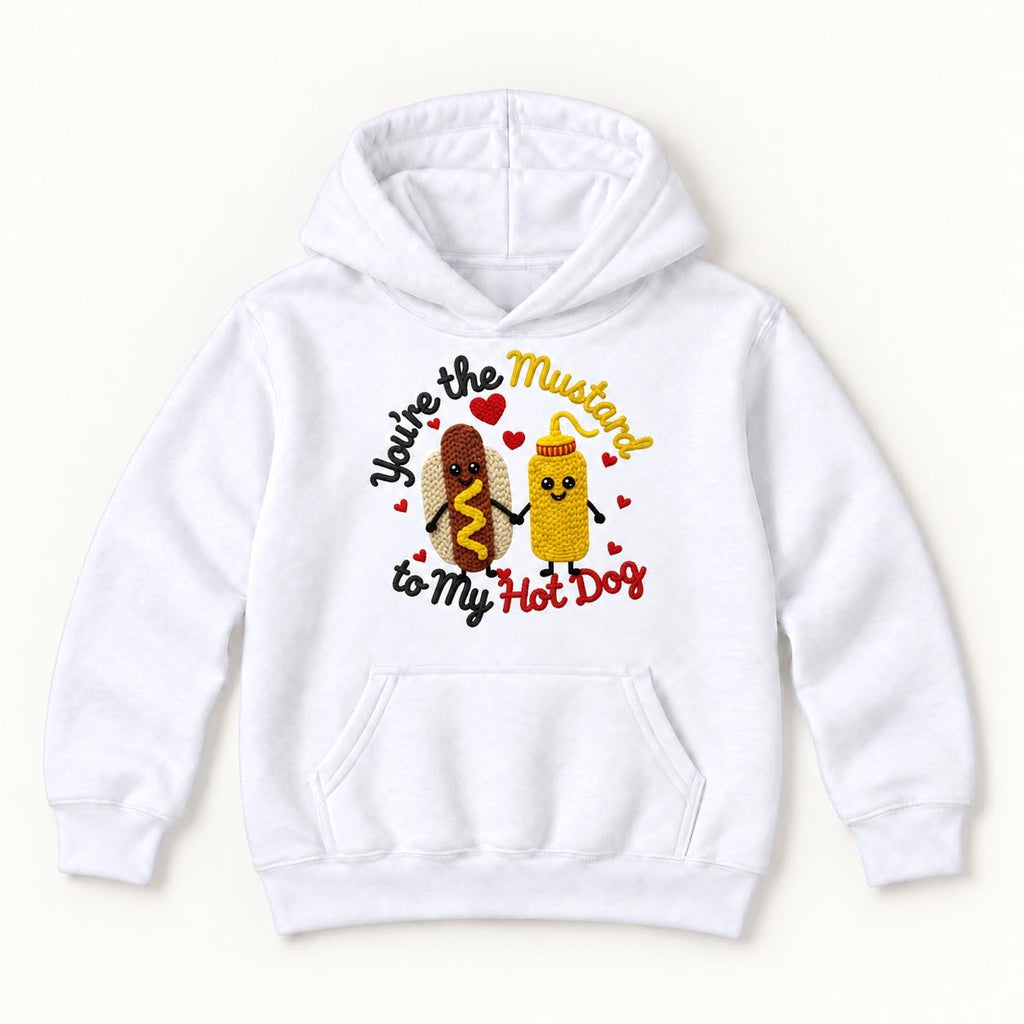 You're the Mustard to My Hot Dog — garment mockup or size chart
