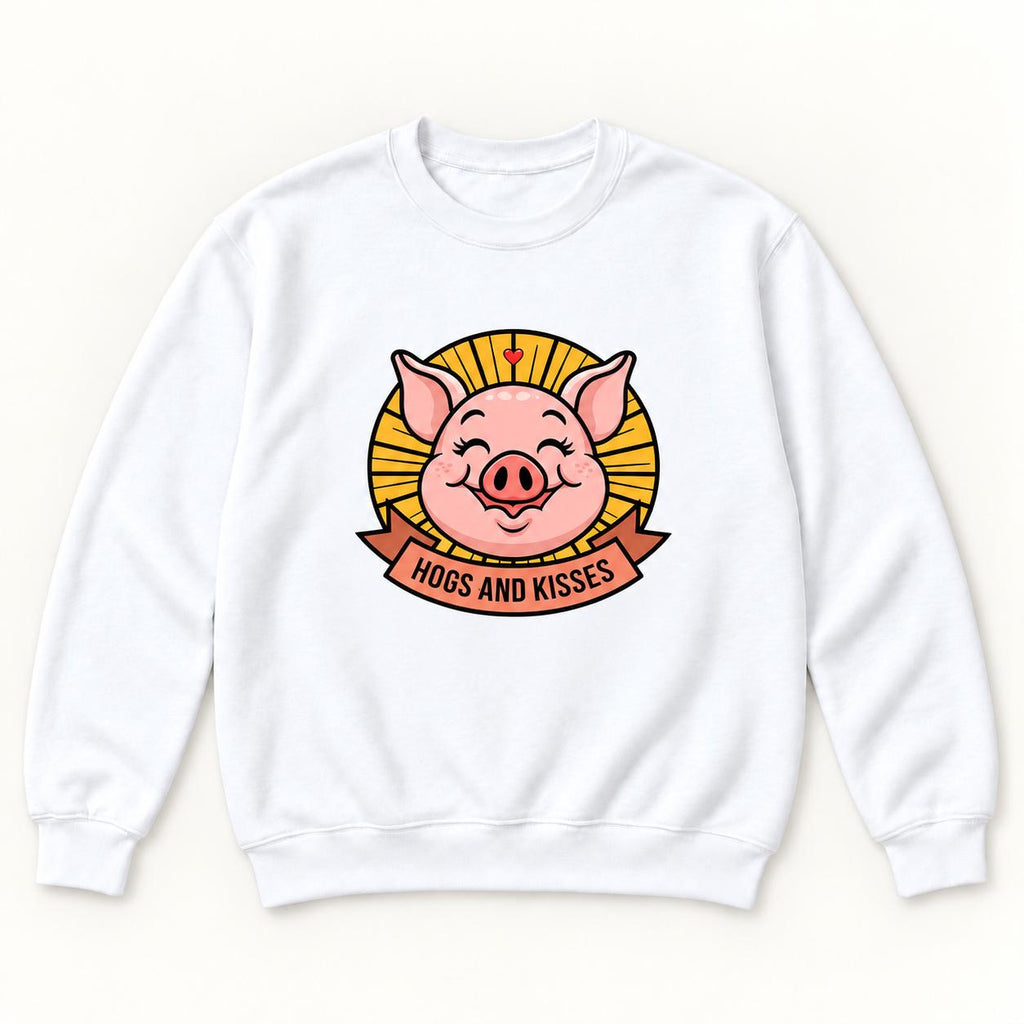 Hogs and Kisses — garment mockup or size chart