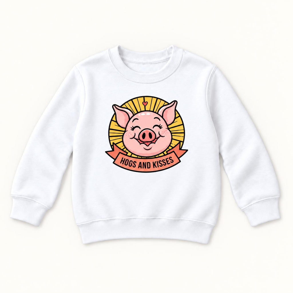 Hogs and Kisses — garment mockup or size chart