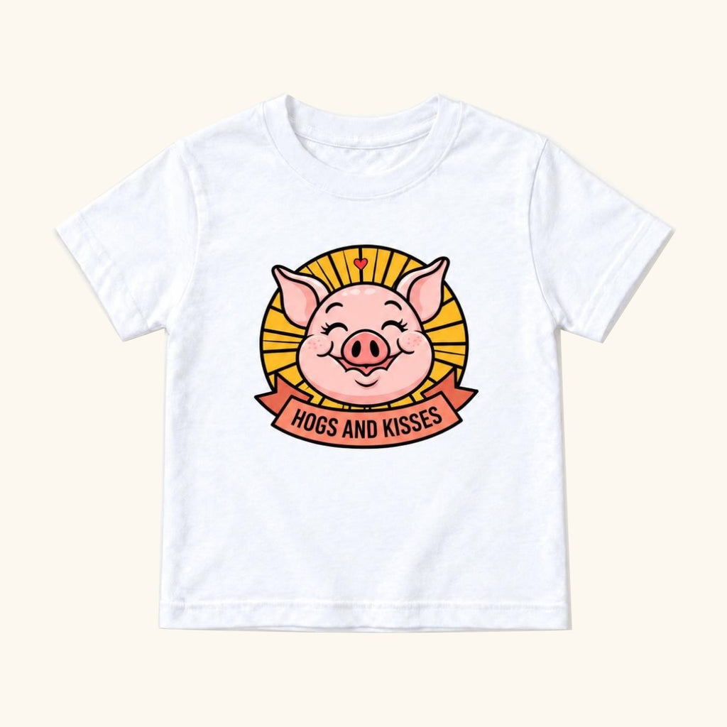 Hogs and Kisses — garment mockup or size chart