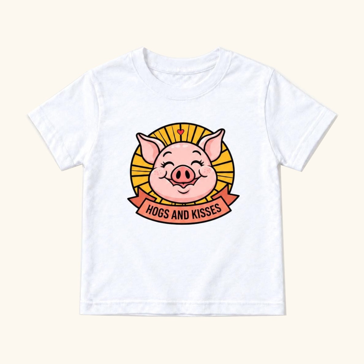 Hogs and Kisses — garment mockup or size chart