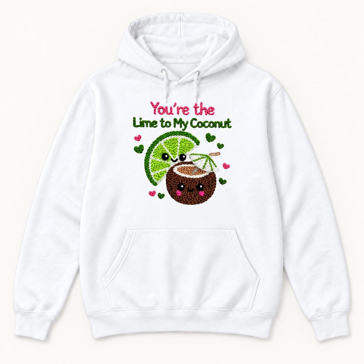 You're the Lime to My Coconut — garment mockup or size chart