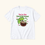 You're the Lime to My Coconut — garment mockup or size chart