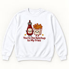 You're the Ketchup to My Fries — garment mockup or size chart