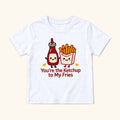 You're the Ketchup to My Fries — garment mockup or size chart