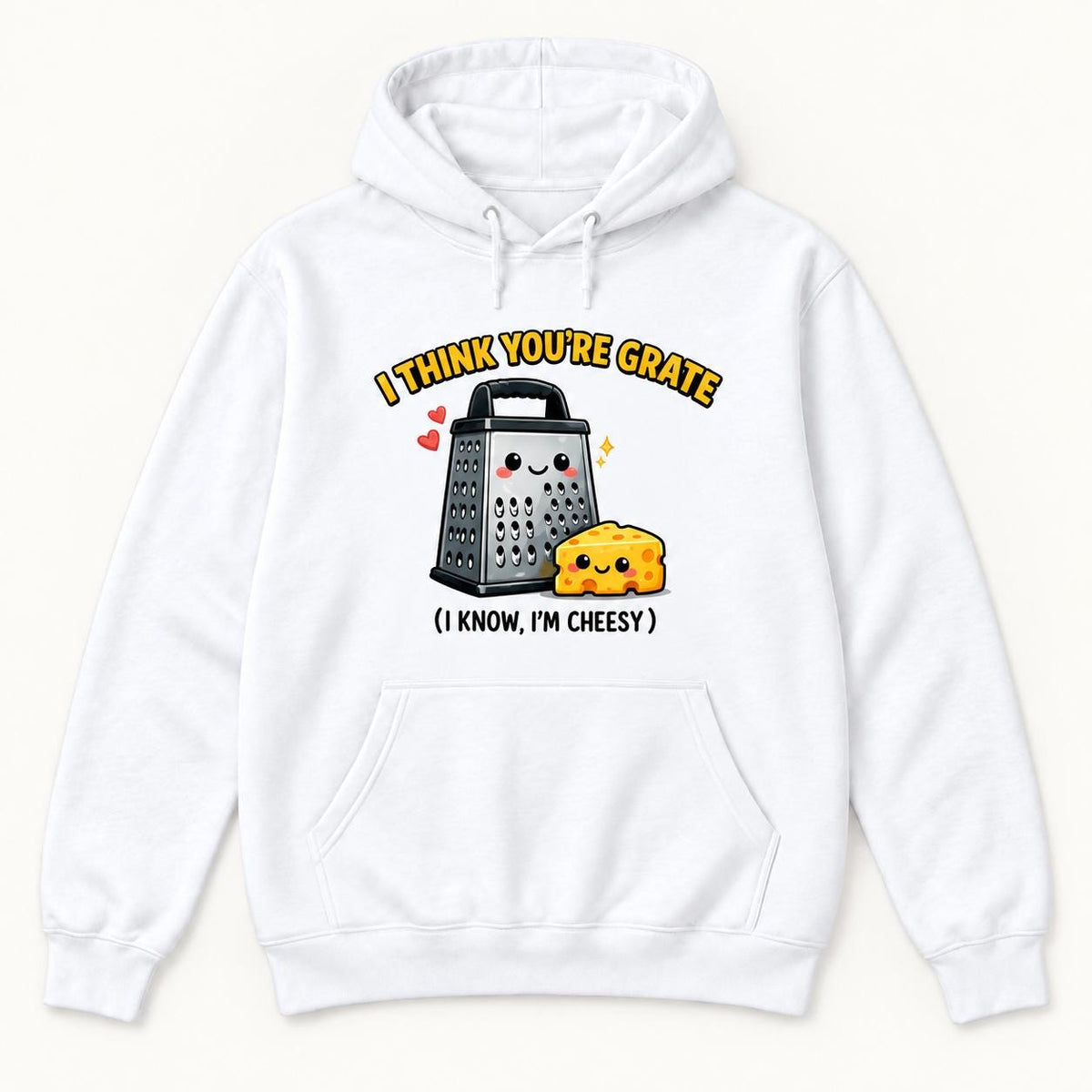 I Think You're Grate — garment mockup or size chart