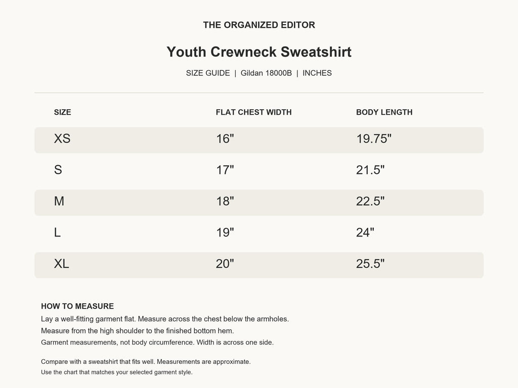 Cat Love — garment mockup or size chart