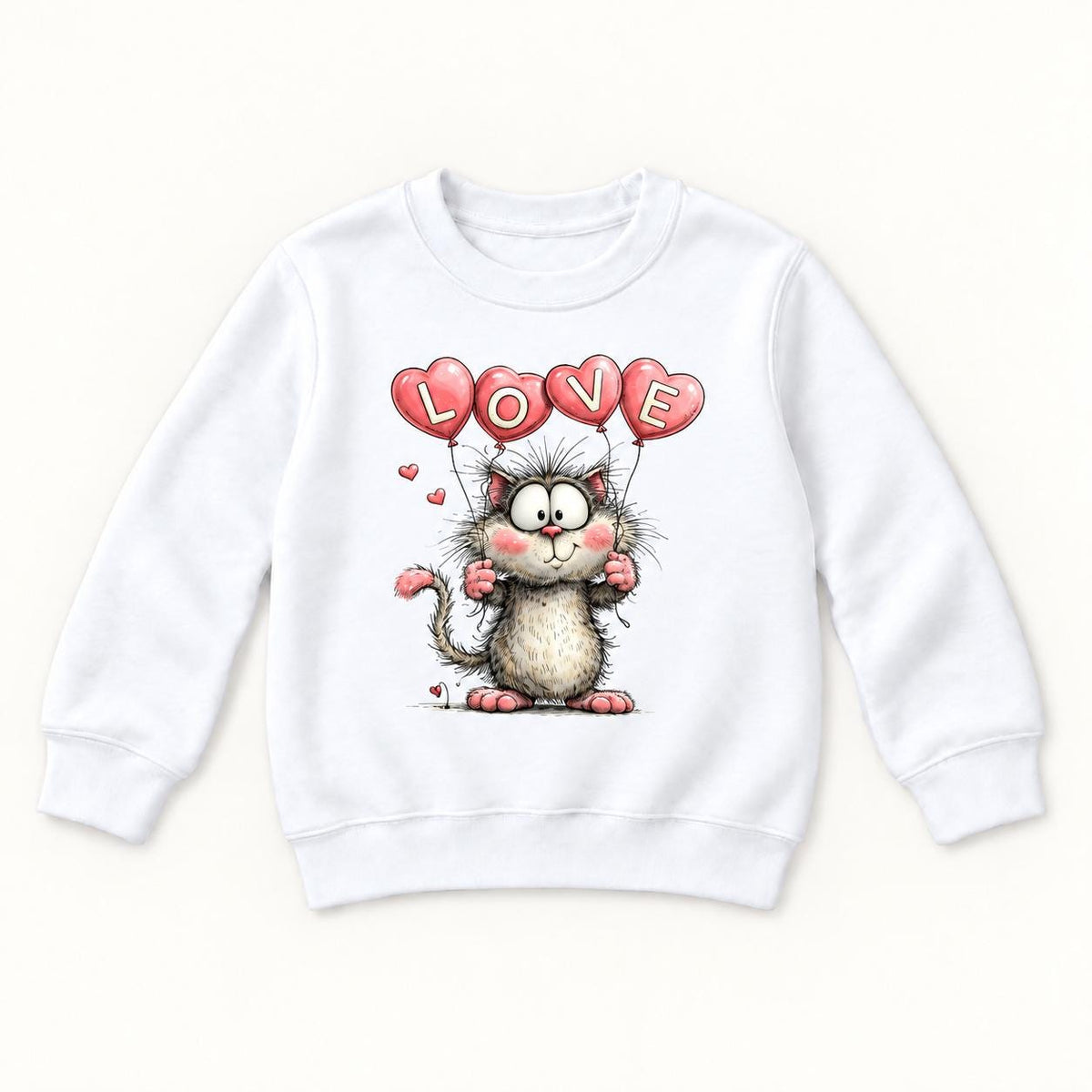 Cat Love — garment mockup or size chart
