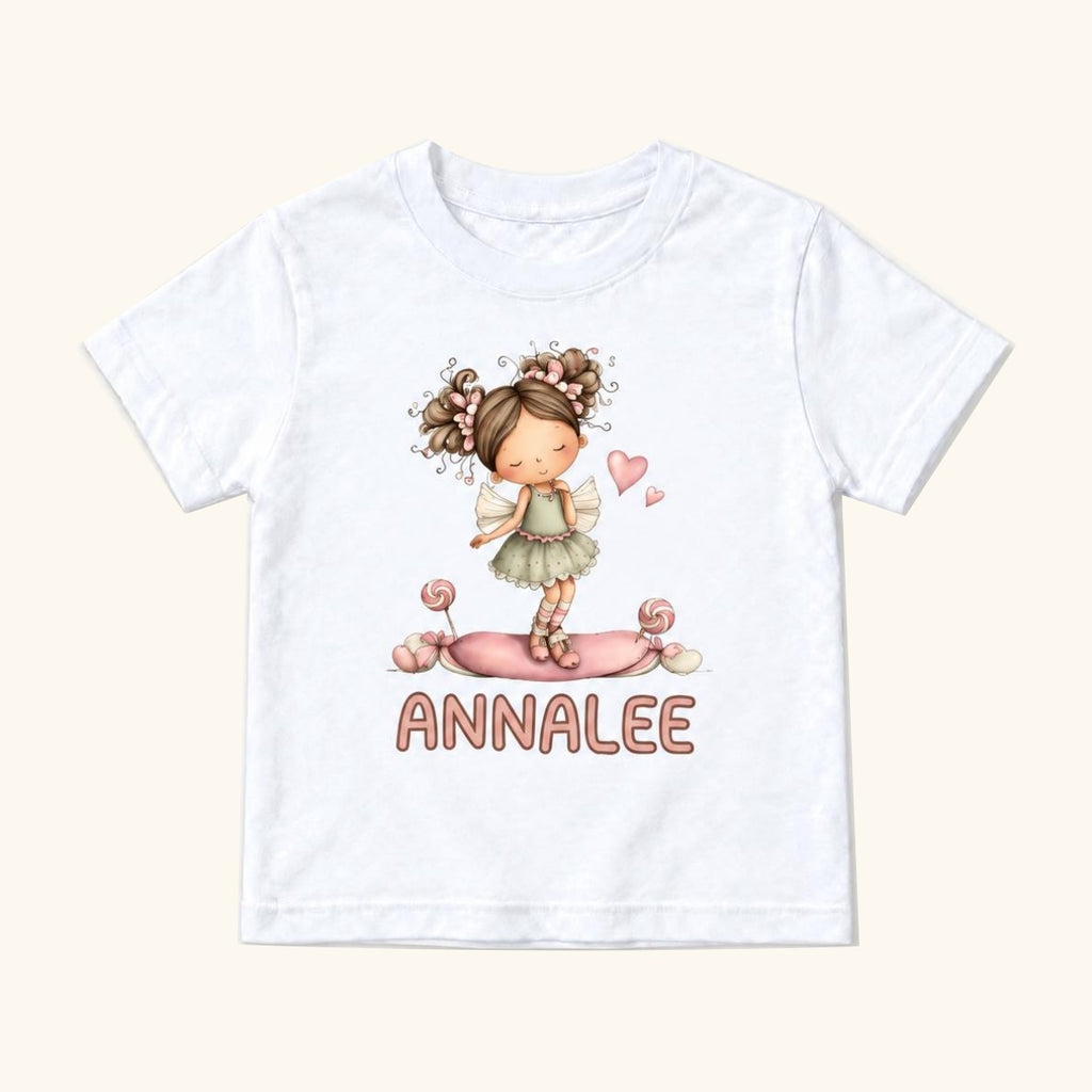 Personalized Fairy Girl — garment mockup or size chart