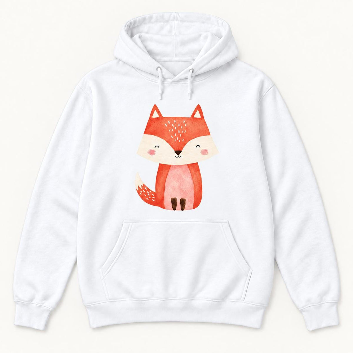 Cute Fox — garment mockup or size chart