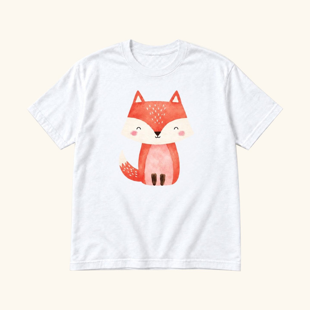Cute Fox — garment mockup or size chart
