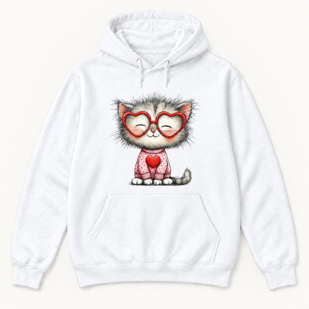 Cat Heart Glasses — garment mockup or size chart