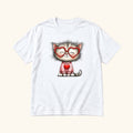 Cat Heart Glasses — garment mockup or size chart