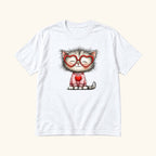 Cat Heart Glasses — garment mockup or size chart