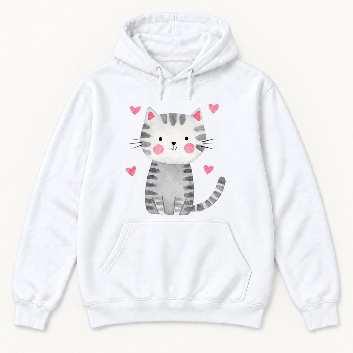 Tabby Cat — garment mockup or size chart