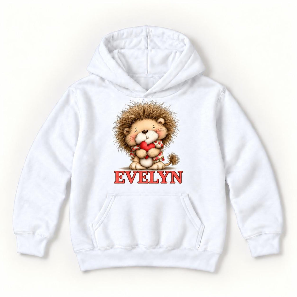 Personalized Lion — garment mockup or size chart