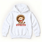 Personalized Lion — garment mockup or size chart