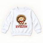 Personalized Lion — garment mockup or size chart