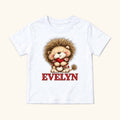 Personalized Lion — garment mockup or size chart