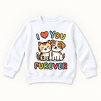 I Love You Furever — garment mockup or size chart