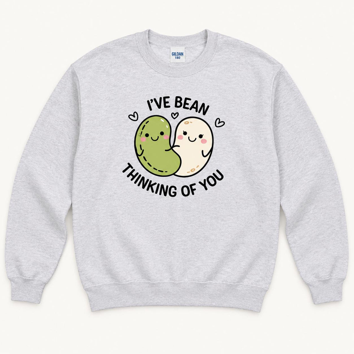 I've Bean Thinking of You — garment mockup or size chart