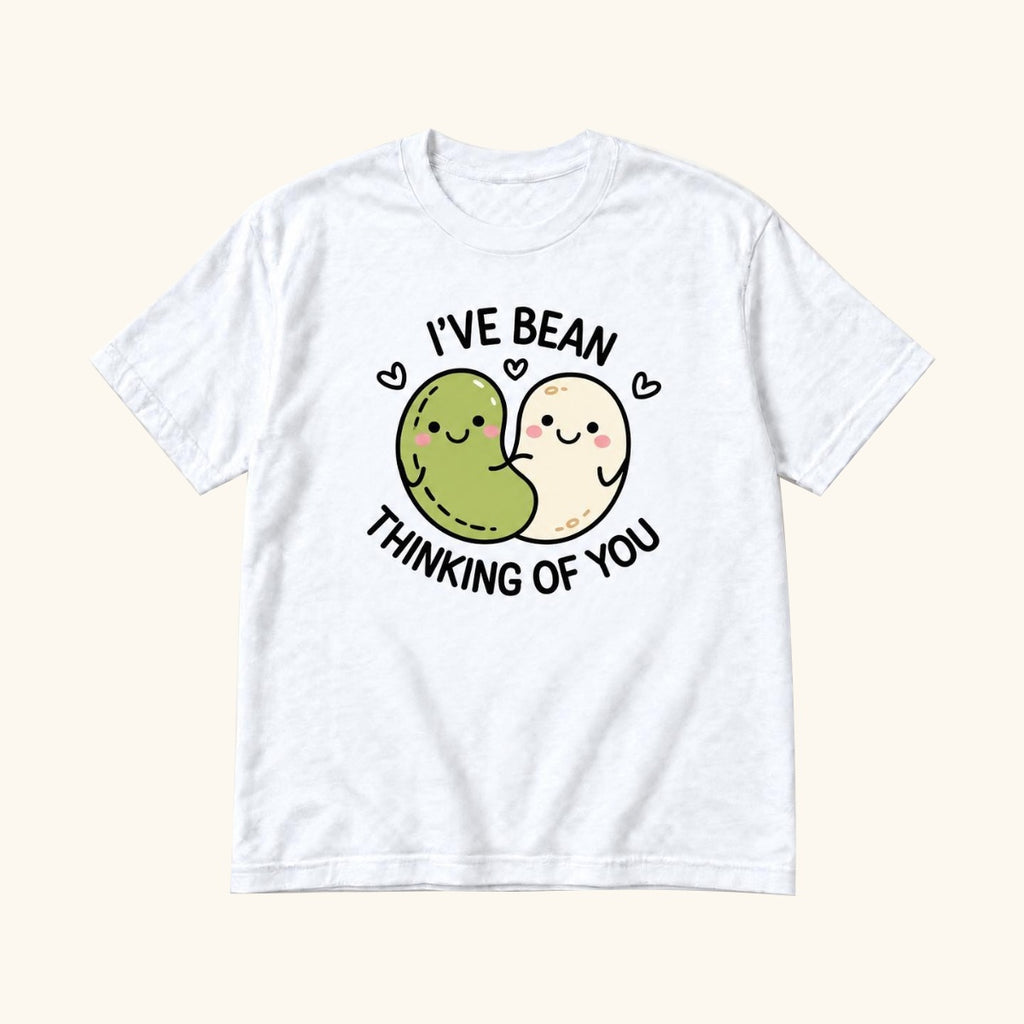 I've Bean Thinking of You — garment mockup or size chart