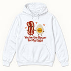 You're the Bacon to My Eggs — garment mockup or size chart