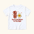 You're the Bacon to My Eggs — garment mockup or size chart