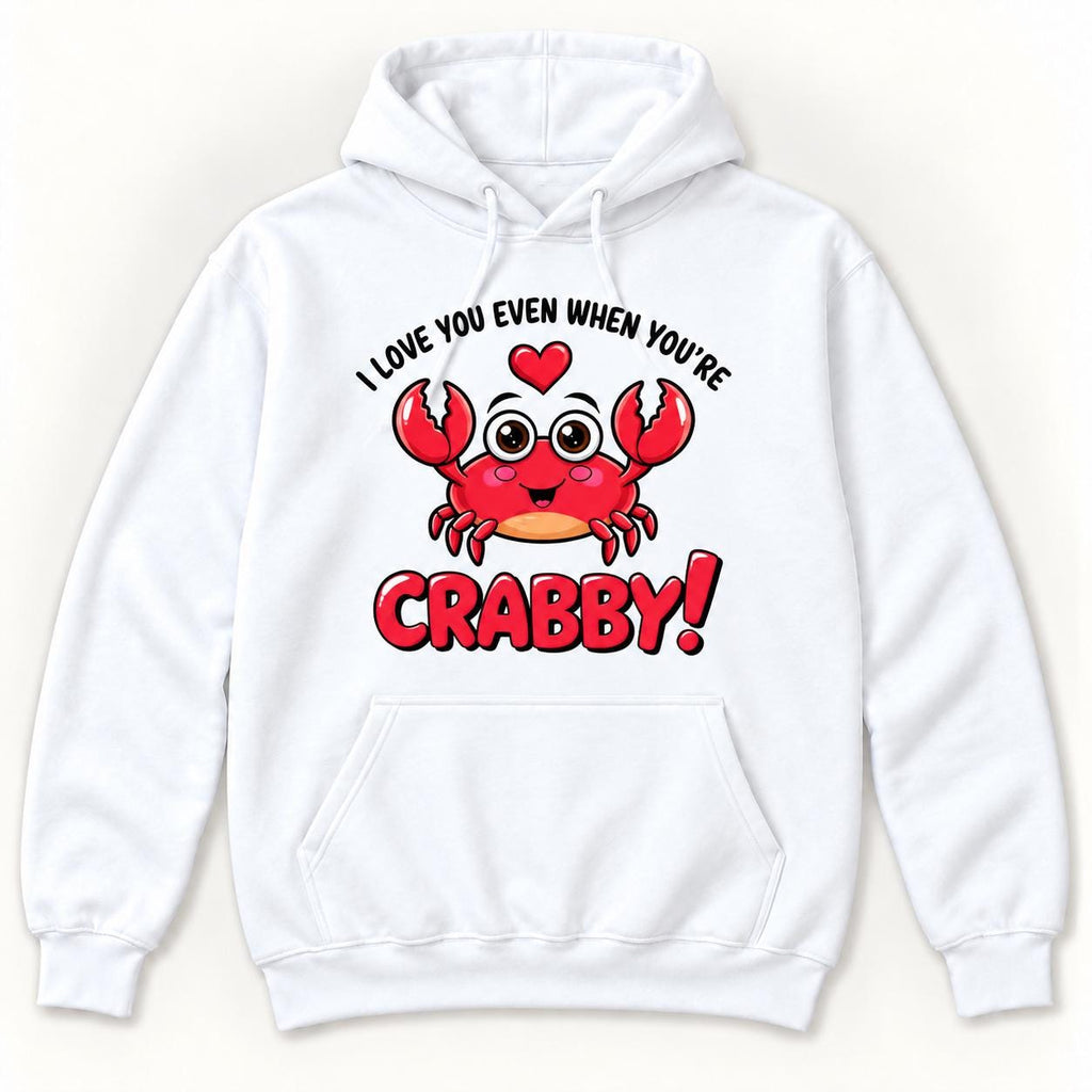 I Love You Even When You’re Crabby — garment mockup or size chart