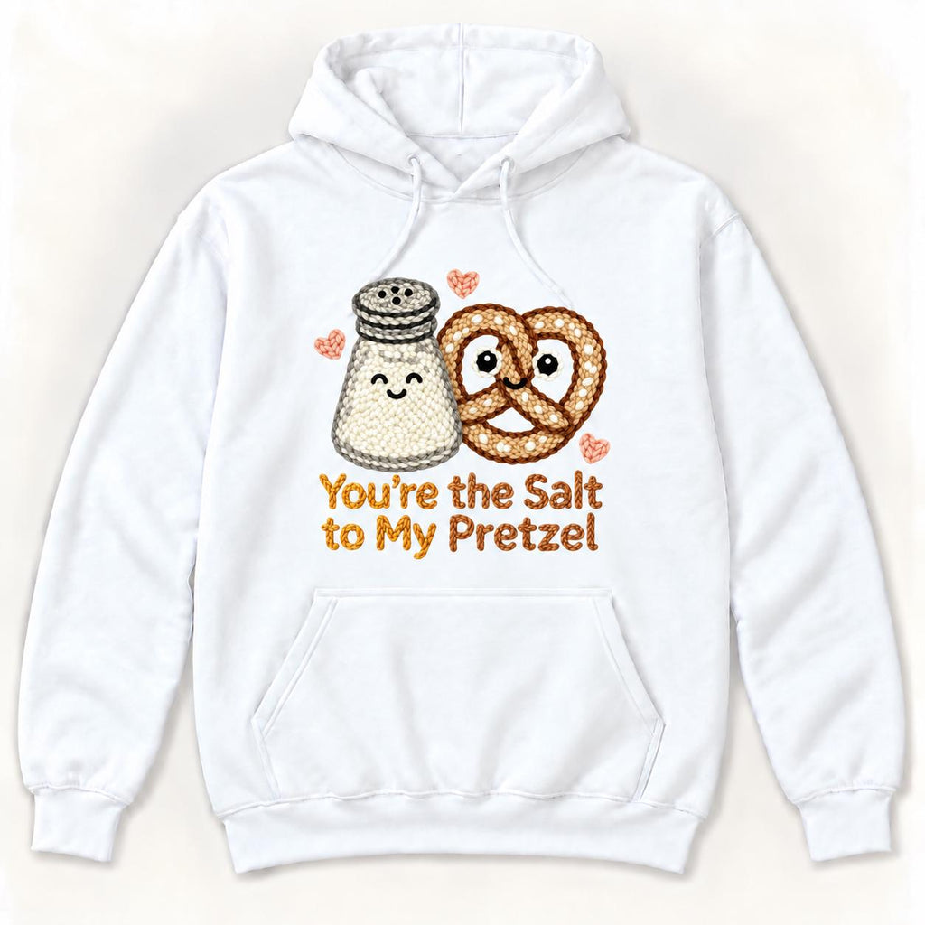 You’re the Salt to My Pretzel — garment mockup or size chart