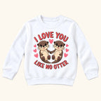 I Love You Like No Otter — garment mockup or size chart