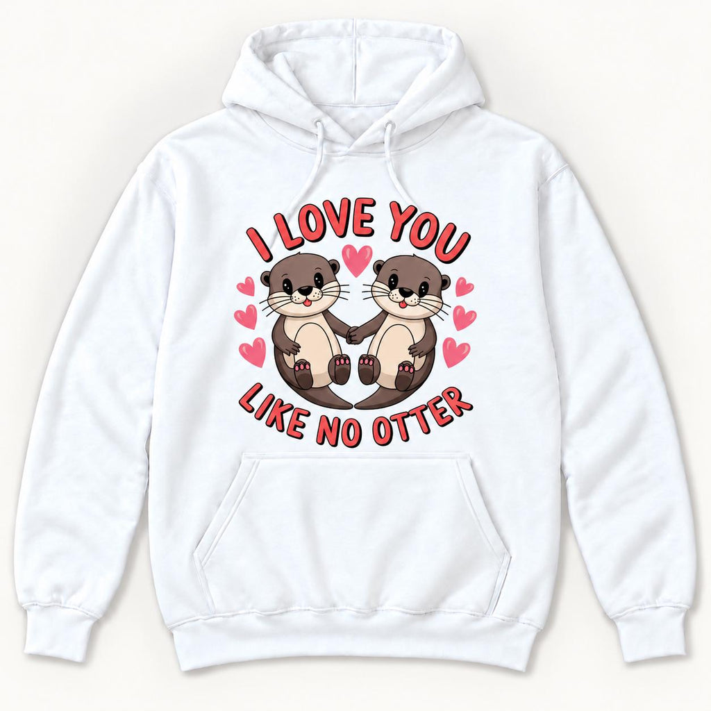 I Love You Like No Otter — garment mockup or size chart