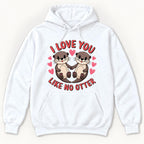 I Love You Like No Otter — garment mockup or size chart