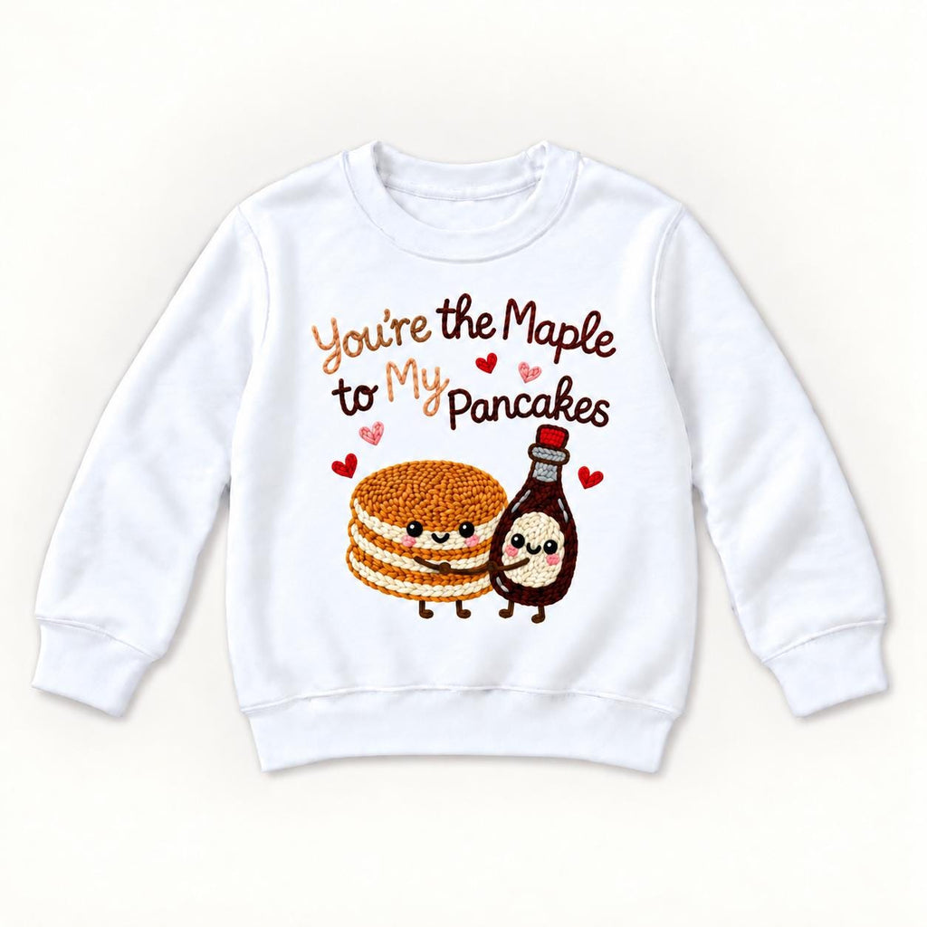 You’re the Maple to My Pancakes — garment mockup or size chart