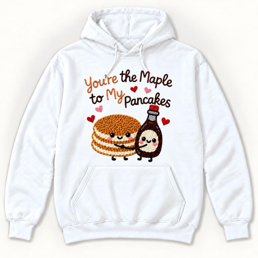 You’re the Maple to My Pancakes — garment mockup or size chart