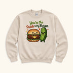 You’re the Pickle to My Burger — garment mockup or size chart