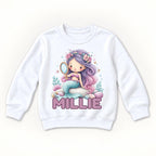 Personalized Mermaid — garment mockup or size chart