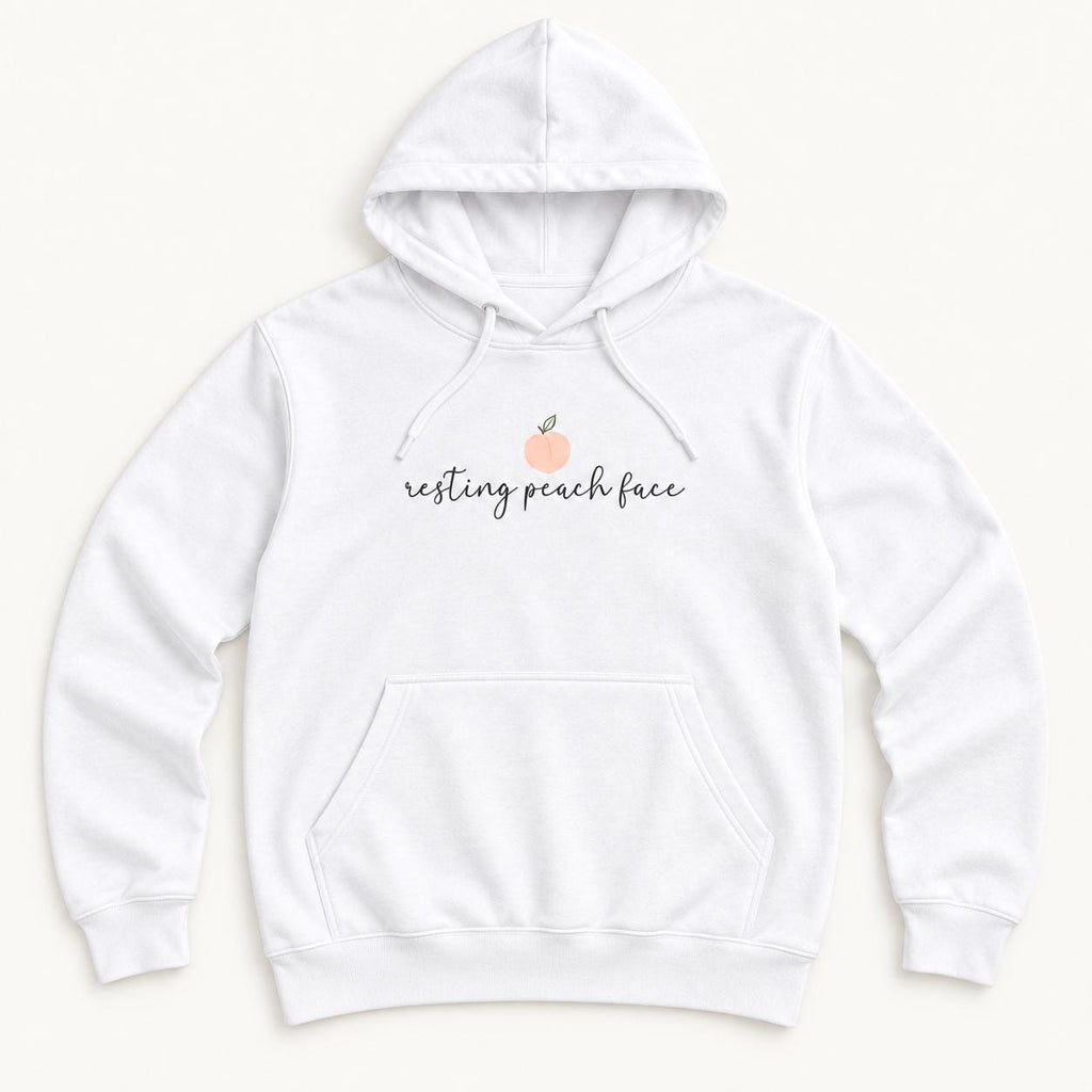 Resting Peach Face — garment mockup or size chart