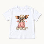 Personalized Chihuahua — garment mockup or size chart