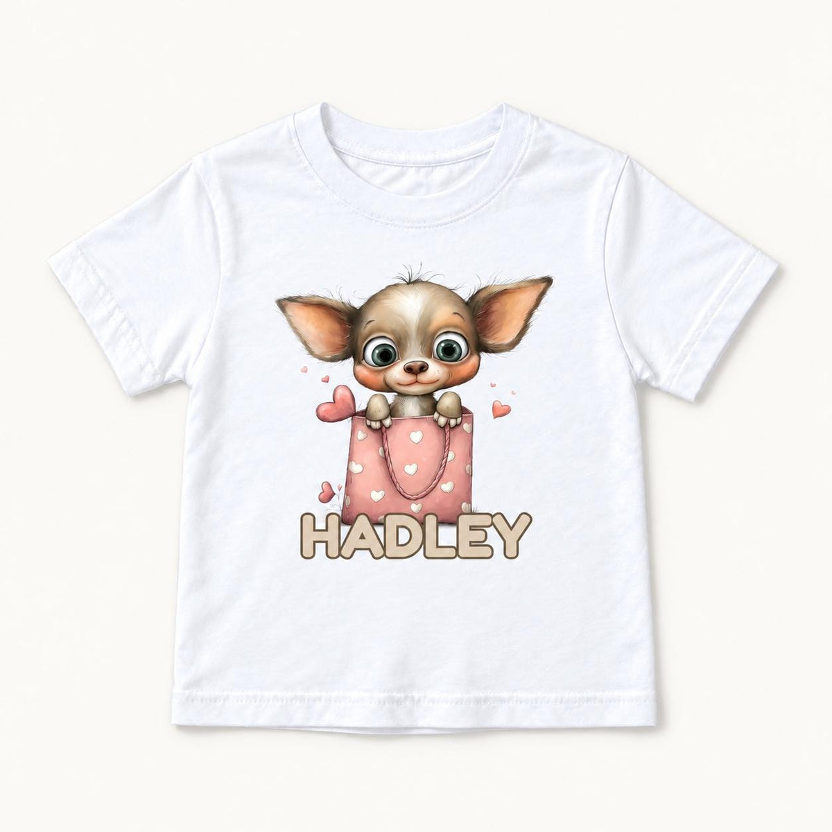 Personalized Chihuahua — garment mockup or size chart