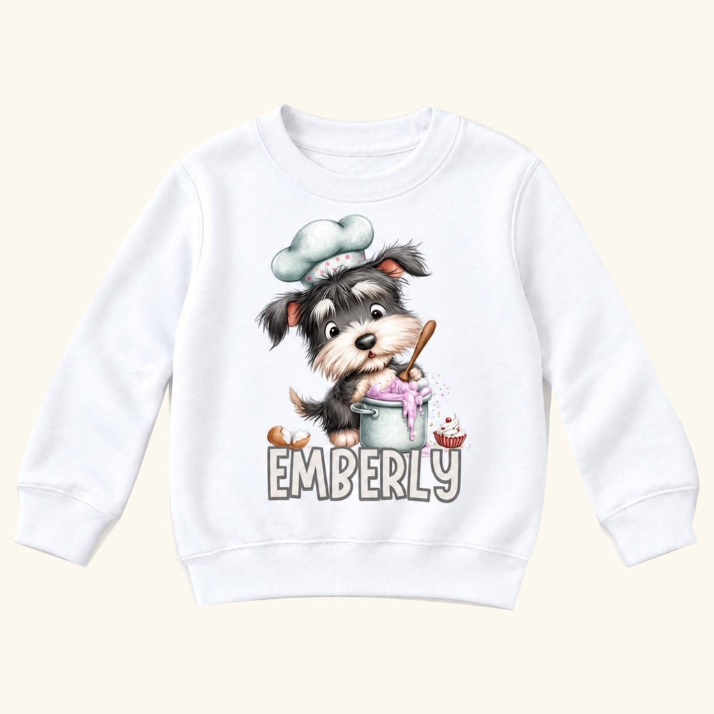 Personalized Schnauzer — garment mockup or size chart