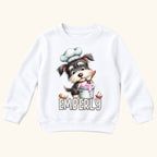 Personalized Schnauzer — garment mockup or size chart