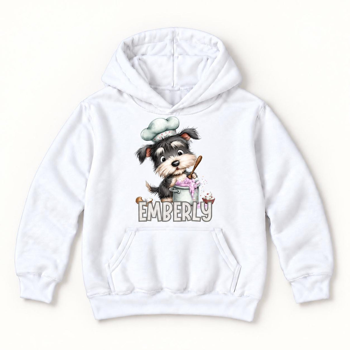 Personalized Schnauzer — garment mockup or size chart