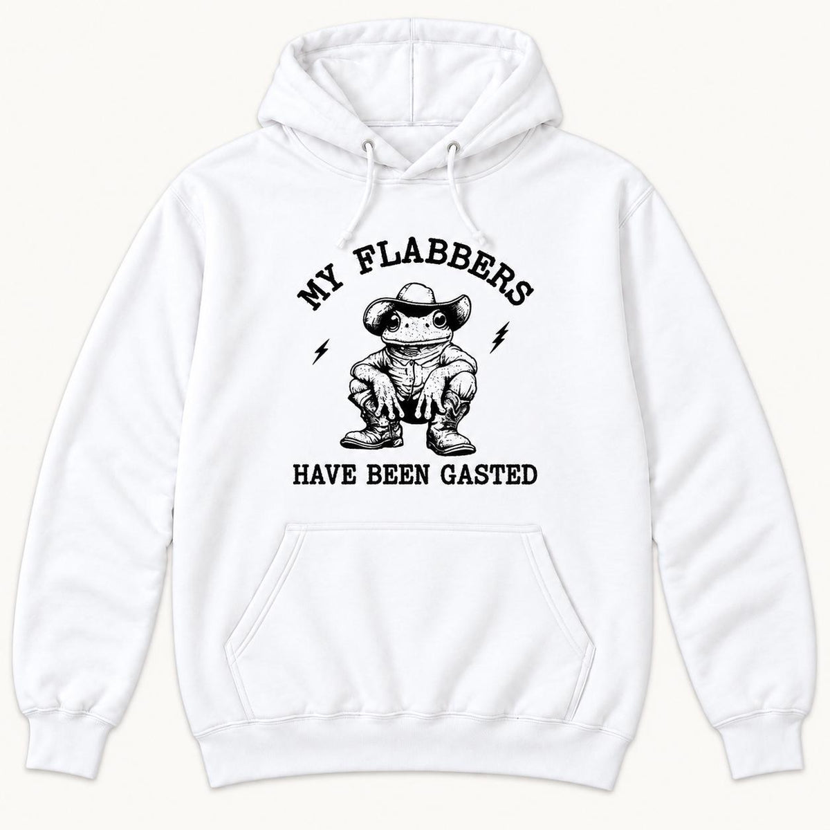 My Flabbers Have Been Gasted — garment mockup or size chart