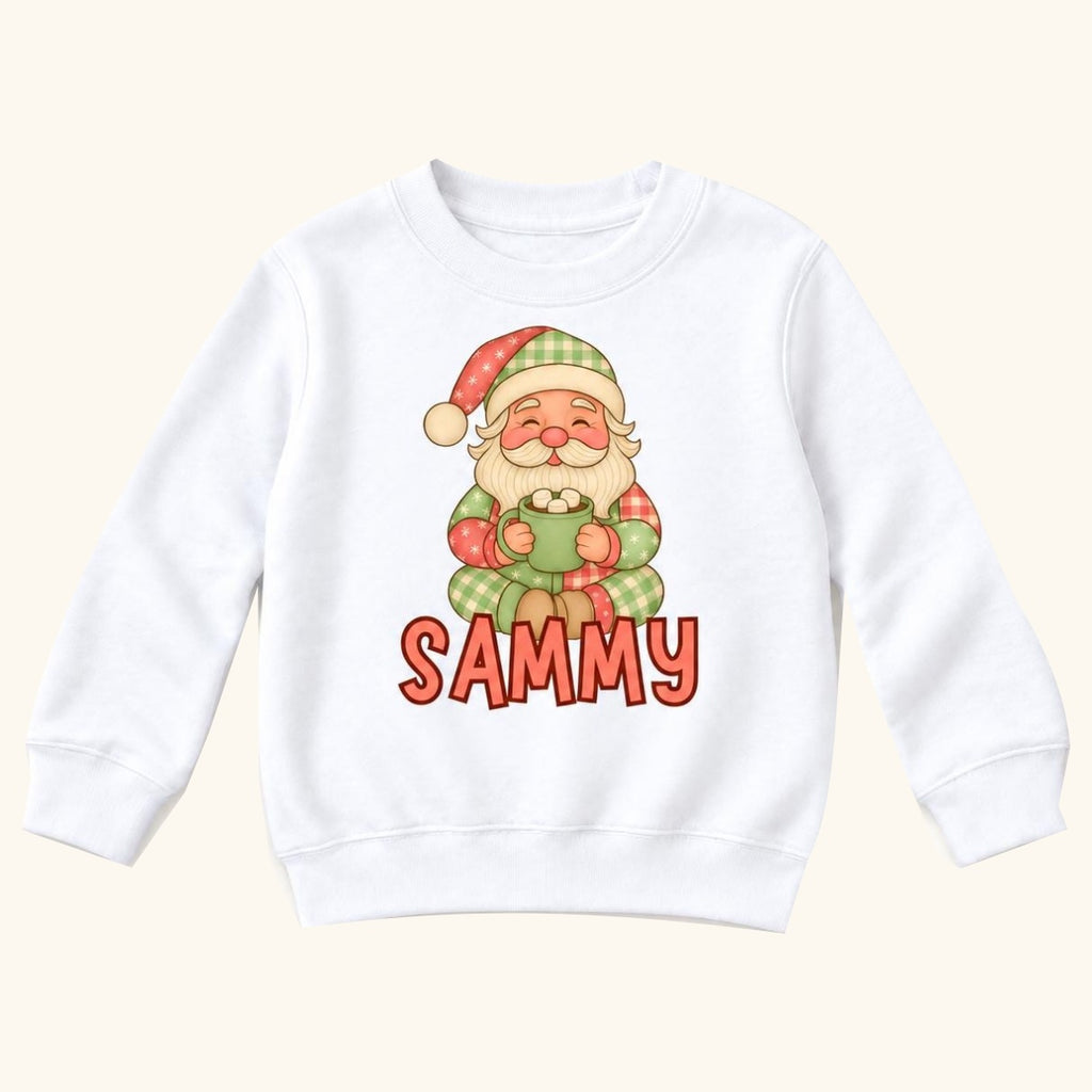 Personalized Santa Cocoa — garment mockup or size chart