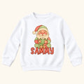 Personalized Santa Cocoa — garment mockup or size chart