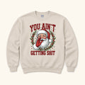 You Ain’t Getting Shit — garment mockup or size chart